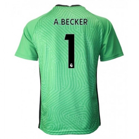 Billiga Fotbollströjor Liverpool A.Becker 1 Målvakt Tredje tröja 2020/21 Kortärmad